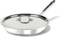 All-Clad D3® Stainless Steel 10 inch Frying Pan Covered- Made in the USA- The Original Bonded Professional Cookware- Oven Safe &amp Induction Compatible