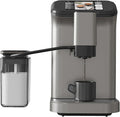 Fully Automatic Espresso Machine With Milk Frother 4-Beverage Cappuccino Coffee Machine With Built-In Grinder and Intuitive Touch Display Coffee Maker Latte Machine Gunmetal