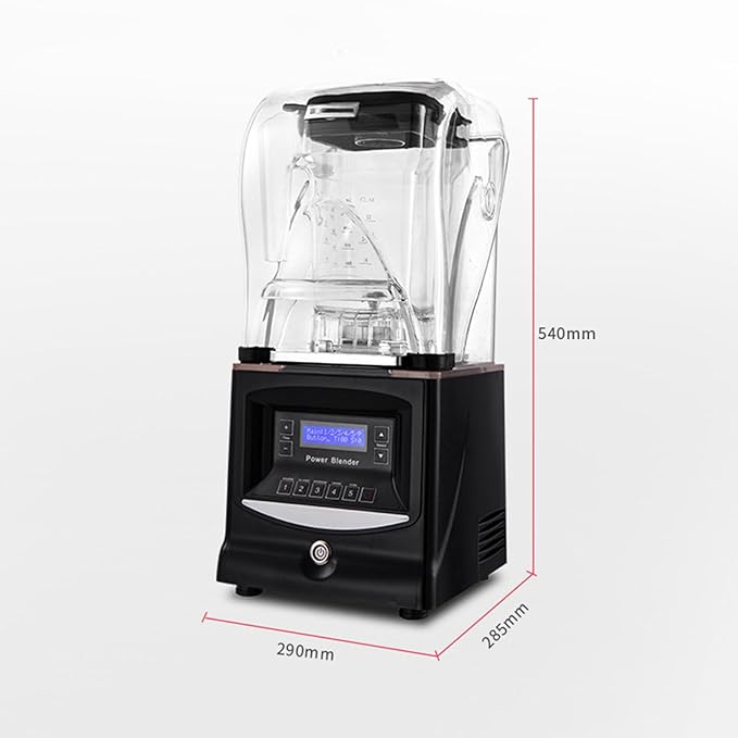 Smoothie Blender 1.5 Liter 1800W with Sound Isolated Hood for Crushed Ice Smoothies and Purees Professional Countertop Blender