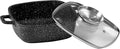 Pradel Excellence - 20 x 20 cm Premium Dutch Oven - 2L - Cast Aluminium - Stone-like non-stick coating - Glass lid with stainless steel cap - Silicone handles - Suitable for all heat sources including