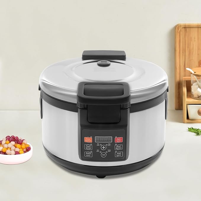 4.2 Gallons Commercial Pearl Cooker Boba Maker Machine 2200W Pearl Maker With Time Setting For Cooking Tapioca Sago Pudding Jelly Etc For Milk Tea Stores Home