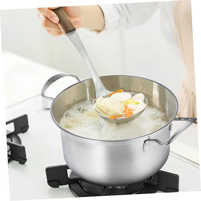 BESTOYARD 5sets One Soup Pot Set Induction Saucepan Cookware Set Double Handles and Glass Lids