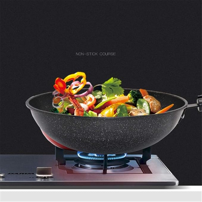 Pot Set Non-Stick Cookware Set Kitchen Pots and Pan Set Suitable for Stir Fry Roast Sauce Soup 3 Pieces Cookware Cooking Set