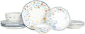 Fitz and Floyd Gracie Floral 12 Piece Dinnerware Set Service for 4
