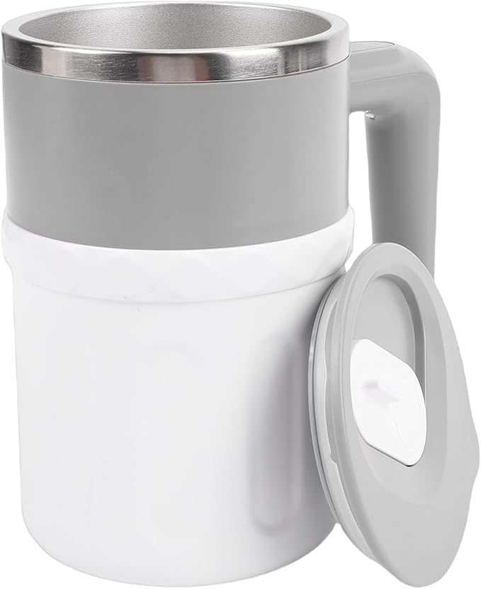 Fabater Self Stirring Coffee Mug 300ml Rechargeable Auto Magnetic High Speed Blending LED Temperature Display Travel Coffee Mug Automatic Stirrer with Stir Bar for Milk Cocoa