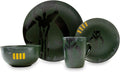 Star Wars Boba Fett Mandalorian Dinnerware Dining Set | Official Star Wars Collectible Stoneware Display | Includes Plates Bowl And Mug | 4-Piece Set