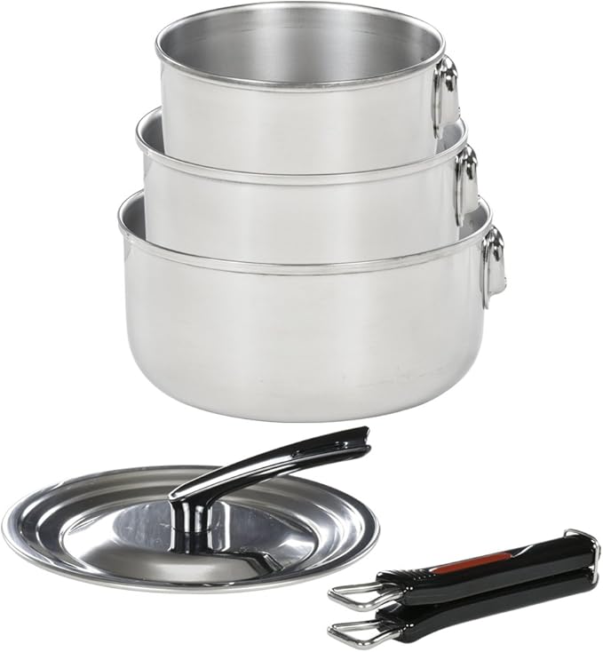 Wahei Freiz FM-8157 Folias Pot Set One-Touch Cooker 3-piece Set Induction Compatible Stainless Steel Made in Japan
