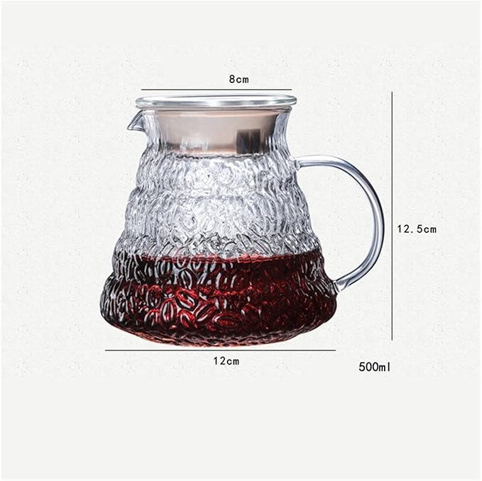 Coffee Carafe Manual Coffee Maker Coffee Set Coffee Drip and Coffee Maker Set Reusable Coffee Filter Convenient