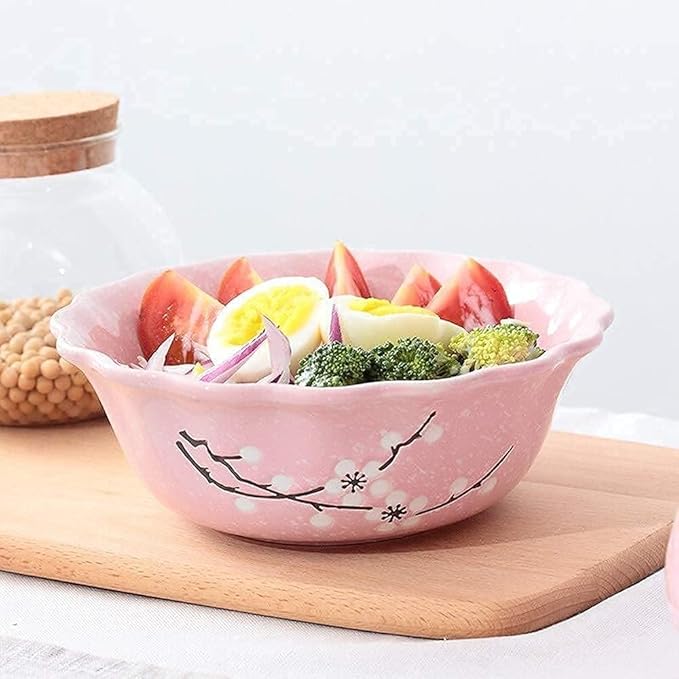 Dinnerware Sets Dish SetCeramic Plate Set5-Piece Porcelain Japanese Tableware Set with Handle Bowl PlateService for 1Great for Friends and Home