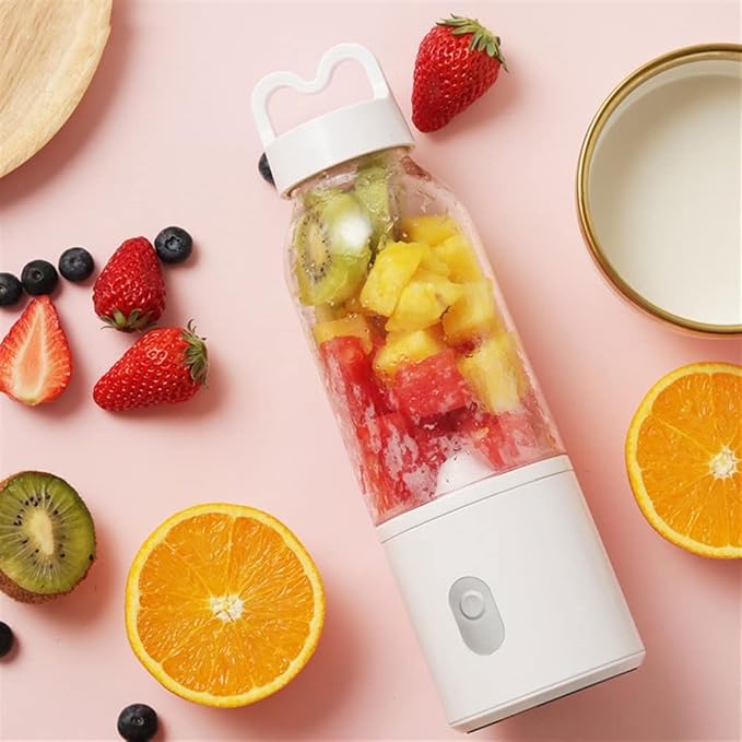 Portable Blender Personal Blender with USB Rechargeable Mini Fruit Juice Mixer Personal Size Blender for Smoothies and Shakes 500ml (Size : 1)