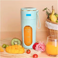Fit for 340ml Portable Electric Juicer with LCD Display - Rechargeable Fruit Juice Cup for Outdoor Travel 14 Blades(H)