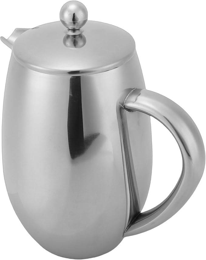 Fabater French Press 304 Stainless Steel Double Wall Coffee Maker 600ml Insulated Coffee Pot with Fine Mesh Filter for Home Outdoor Camping