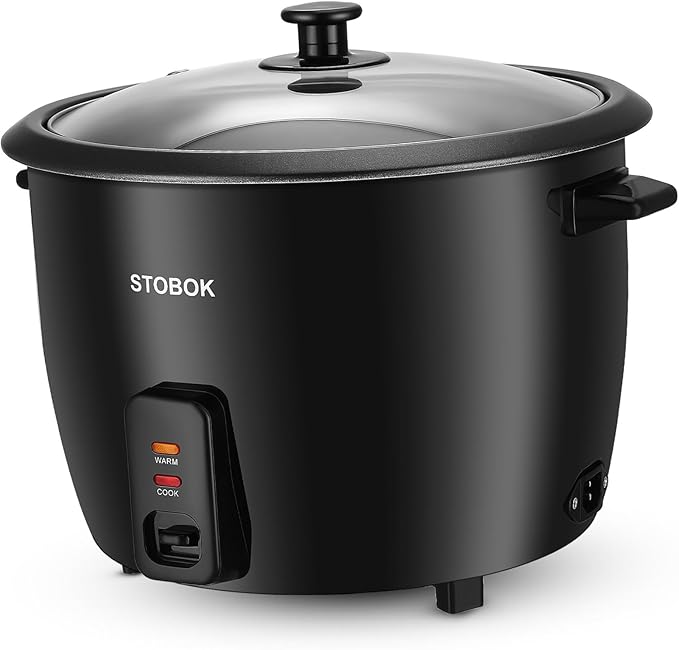 Compact Electric Rice Cooker for Dormitory Use with Clear Lid Multi-functional Pot for Stews Soups Oatmeal and Grain Cooking Automatic Keep Warm Feature US Plug