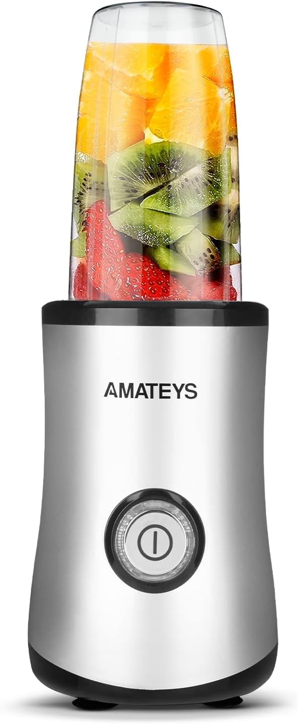 Personal Blender with Button350W Professional Kitchen Blender for Smoothies and ShakesPortable Smoothie Maker MixerEasy Cleaning&ampOperationSuitable for Carrying or Storage