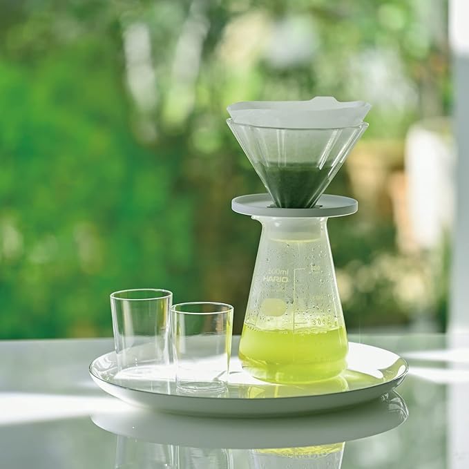 HARIO CDB-3012-W Tea Dripper Bouquet Server Set 1-4 Cups White