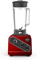 Blender 1200W Professional Countertop Blender with 8-Blade Stainless Steel Blade for Quickly Crushing Ice Fruit Red