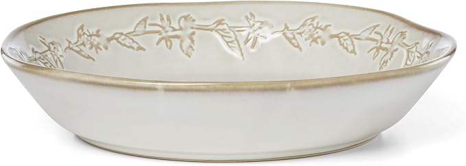 Lenox Dinnerware Set Homespun 16-Piece Set Service For 4 Stoneware Material Dishwasher &amp Microwave Safe Home And Kitchen Dishes Kitchen And Dining Plates And Bowls Sets (White 16 Pieces)
