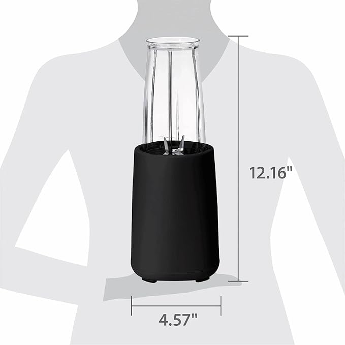 Personal Blender Set 12-Piece 240W Compact Single Serve Blender with Blending and Grinding Cups BPA-Free Dishwasher Safe (Black Sesame)
