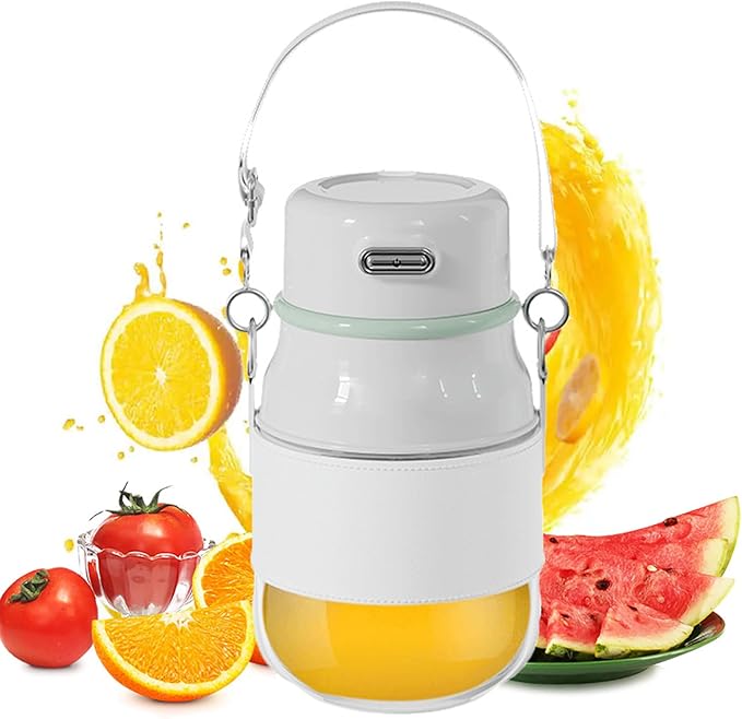 Personal Juicer Cup Portable Blender with 10 Pcs 304 Stainless Steel Blades 800 Ml Large Capacity and 19200r/Min Speed USB Rechargeable and Easy to Clean for Juice Shakes Smoothies