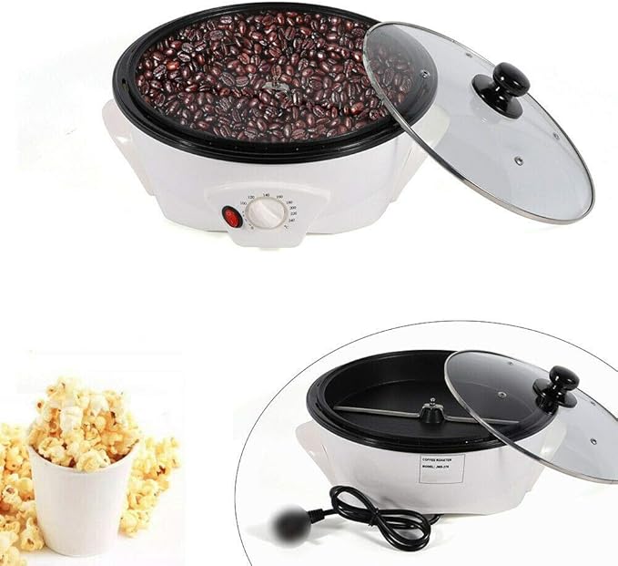 TFCFL Electric Coffee Roaster Machine 110V Coffee Bean Roaster for Household 1500g Coffee Bean Baker Roaster Adjustable Temperature
