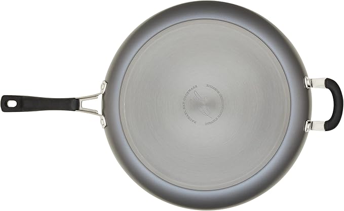 Rachael Ray Cook + Create Hard Anodized Nonstick Frying Pan/Skillet with Helper Handle 14 Inch - Black