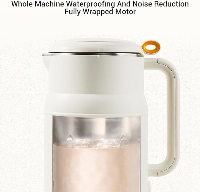 8 In 1 Nut Milk Maker 800ml Automatic Soy Milk Maker 600W Homemade Plant Based Almond Oat Coconut Keep Warm Self Cleaning &amp Boil Water Functions (US Plug 110V)