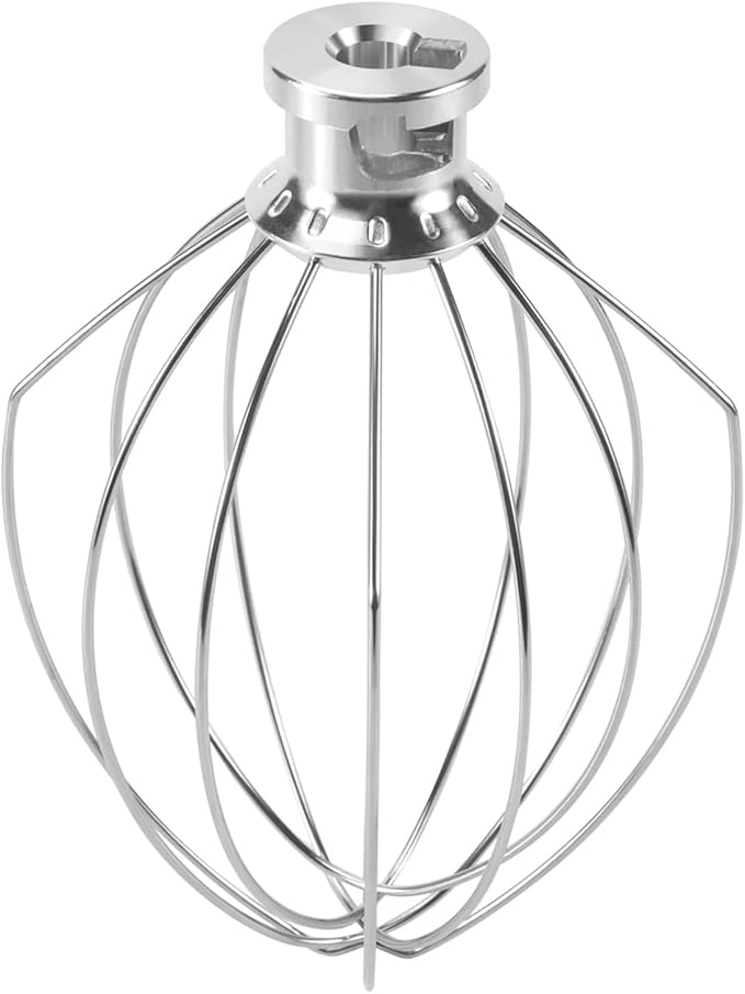K5AWW Steel Whisk Stainless Egg Beater Mixer Mixing Head 5QT