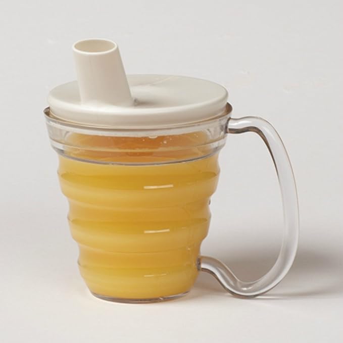 SP Ableware Ergo Plate and Mug Polycarbonate Adaptive Dinnerware Set - White (745330011)
