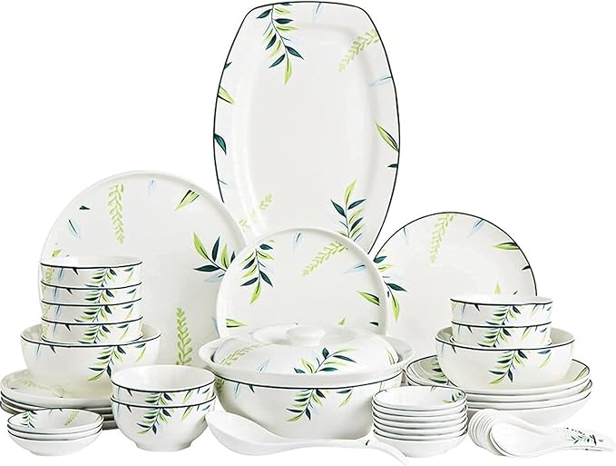 Dinnerware Set Plates And Bowls Set Table Service For10-12 Modern Ceramic Dinner Sets Plates Dishes And Bowls Sets