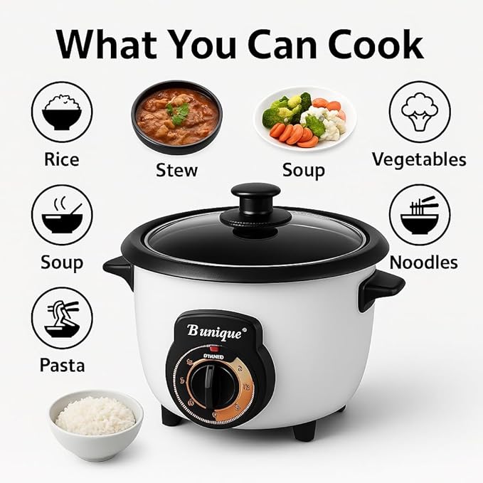 Persian Rice Cooker by B Unique | Non-Stick | Auto Keep Warm | 5/10/16 Cup Sizes (10 Cups)