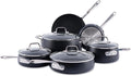 All-Clad HA1 Expert Hard Anodized Nonstick Cookware Set (10 Piece) Pots Frying Pans Dishwasher-Safe Oven-Safe Up to 500°F Compatible with All Stovetops (Gas Electric &amp Induction) - Black