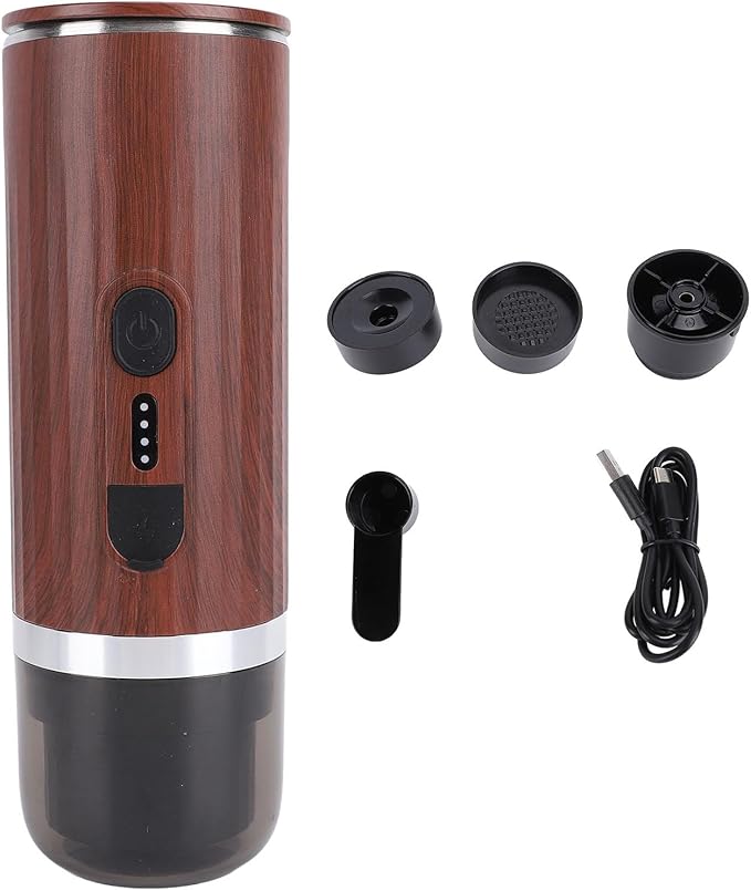 Portable Coffee Maker 20bar Extraction Self Heating 304 Stainless Steel 7500mAh Rechargeable Cordless Electric Travel Coffee Maker