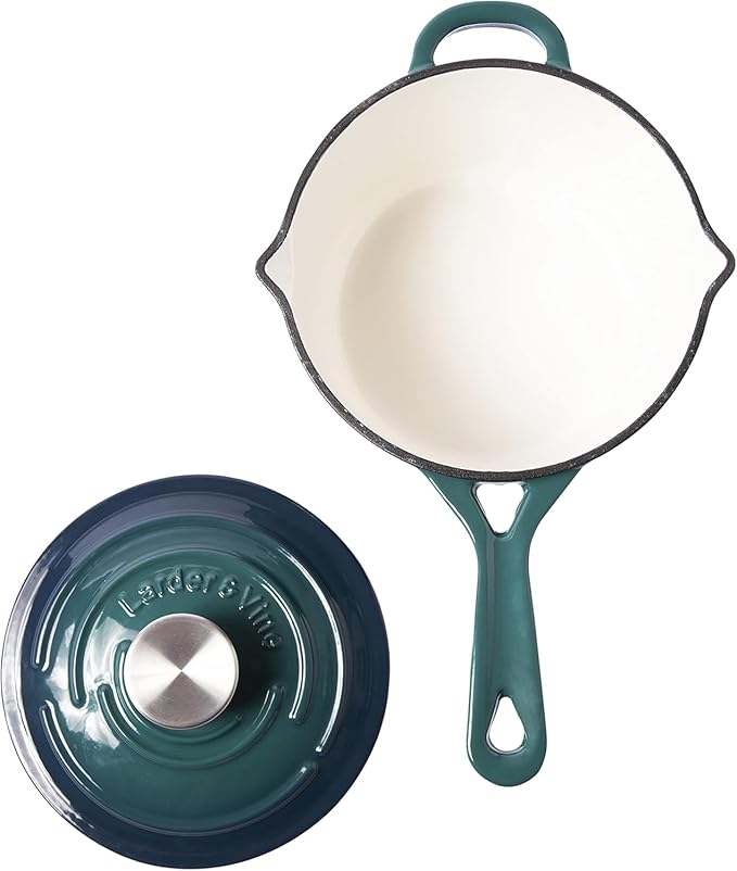 Larder &amp Vine 21 Piece Cookware Set (Bondi) | Dutch Oven Utensil Set Saucepan Skillet and Trivets