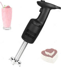 Low-Noise 270w Immersion Blender with Ergonomic Grip304 Stainless Steel Dual-Blade for EmulsifyPuree SmoothiesWhisk Optional Standard