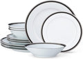Noritake Austin Platinum 12-Piece Dinnerware Set Service for 4