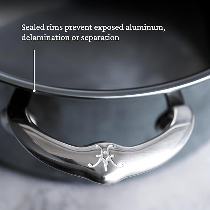 Hestan - NanoBond Collection - Titanium Stainless Steel 5-Piece Essential Cookware Set - Toxin PFAS &amp Chemical Free Clean Cookware Induction Cooktop Compatible