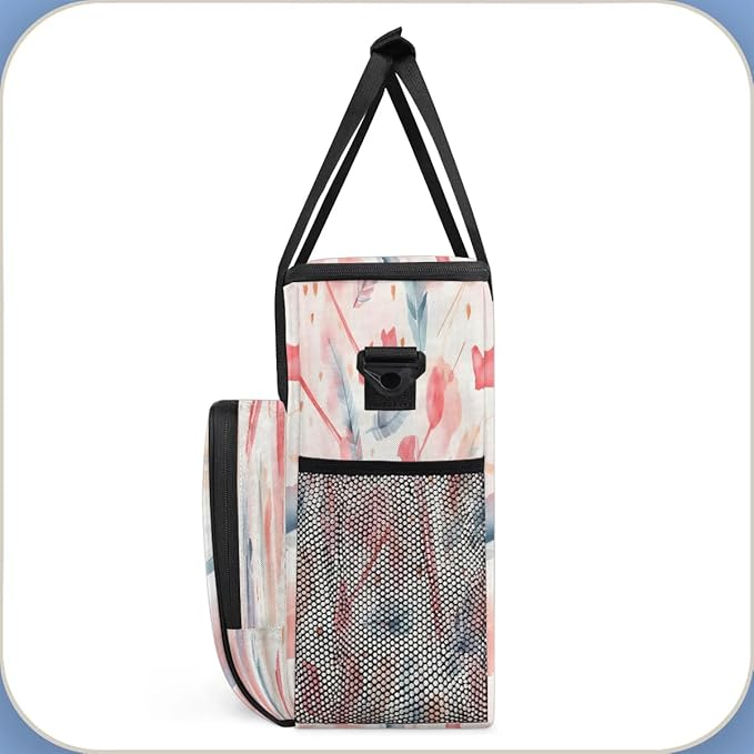 Watercolor Arrow Coffee Maker Carrying Bag Compatible with K-Mini or K-Mini Plus Portable Single Cup Coffee Maker Case with Pockets for K Cup Pods