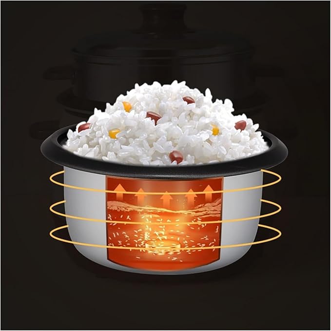 Mini Rice Cooker Commercial Rice Cooker 3L Multi-Functional Small Rice Cooker For 1-3 People Cooking