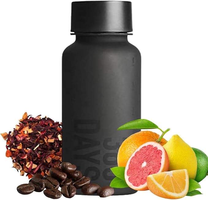 WEMUG Portable Cold Brew Maker 18.6 oz Modern Simple design Leak Proof Ultra Light BPA-Free Durable Plastic 365 (black)