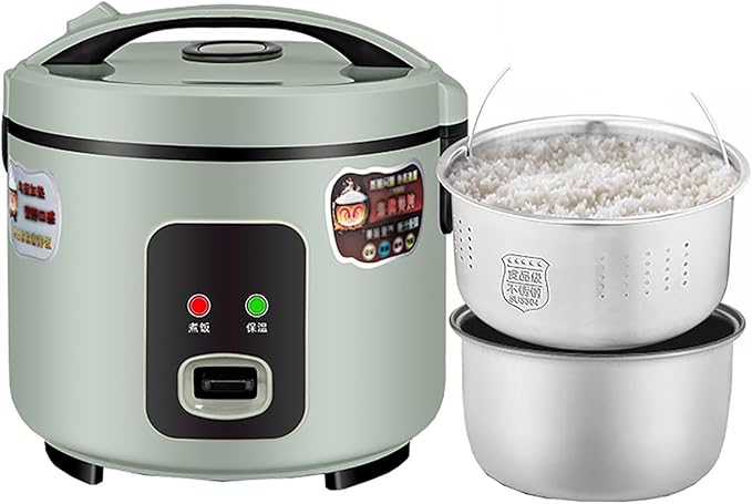 Rice Cooker - Rice Cooker (2/4L) Household Multifunctional Low-Sugar Non-Stick Rice Cooker Rice Soup Separation Intelligent Heat Preservation for 1-4 People(4L)
