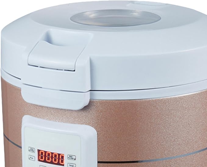 Vehicle 3L Travel Rice Cooker 12V 24V Rice Cooking Pot Portable Versatile for Keeping Warm Leakproof 10x9inch Food Steamer A