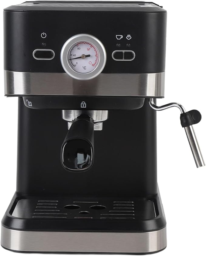 TARSHYRY 20Bar Coffee Machine Electric Coffee Maker with Milk Frother Steam Wand Milk Frother Steam Wand for Latte 1.5L Water Tank for Cappuccino Latte Making (US Plug 110V)