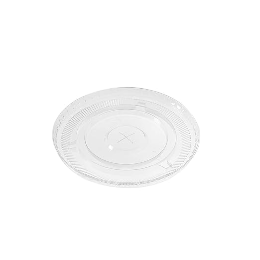 Karat C-KC626TS 98mm Diameter Flat Lids for Karat Cold Cups Case of 1000