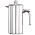 Service Ideas PDWSA350PS Double Wall Coffee Press Stainless Steel Polished 12 oz.