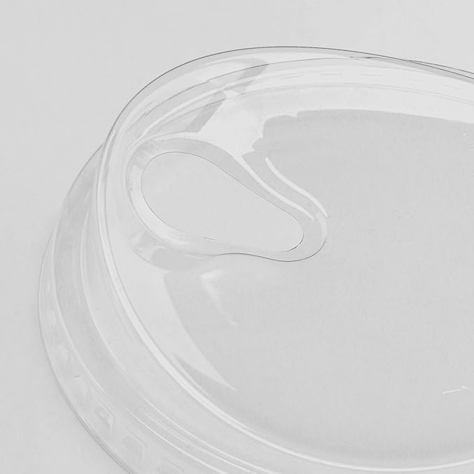 Karat C-KC626TS-SHNE 98mm PET Strawless Sipper Lid for 12-24oz PET Cup sipper lids strawless lids 1000 Count