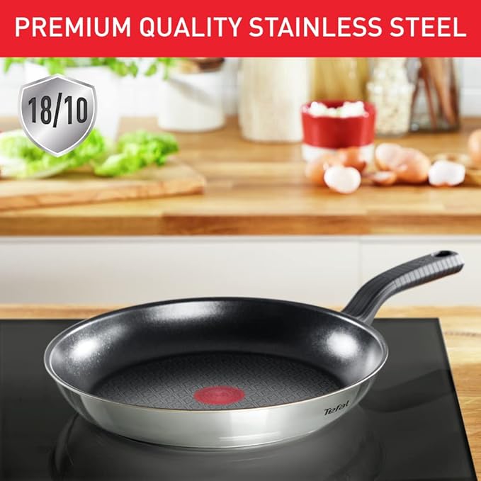 Tefal Comfort Max Stainless Steel Cookware Set 5 Pieces - Silver
