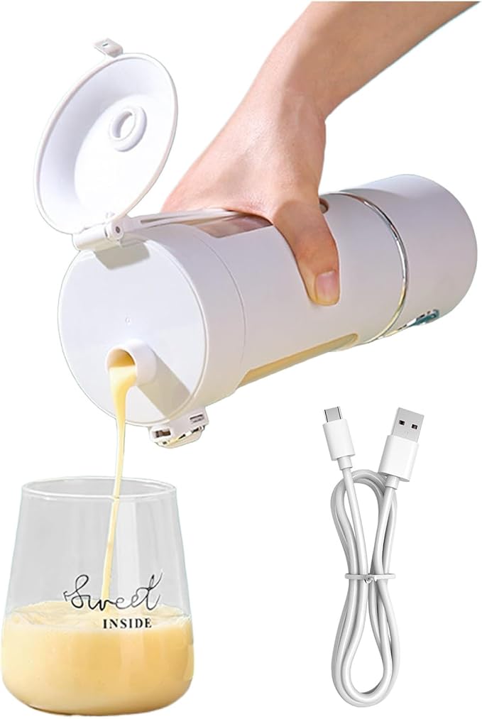 Rechargeable Blender Cup - 700ml Cordless USB Mixer Fruit Juicer with Powerful Motor Personal Accessory Lightweight Design Kitchen Gear Convenient Use Blending Option for Gym
