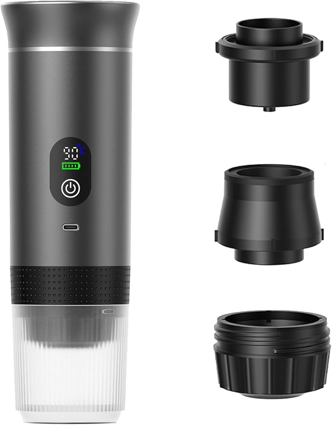 Fast Heating Cordless Coffee Machine 7500mAh Water Tanks USB Charging Suitable for Espresso Cappuccino Outdoor Home Use Digital Coffee Machine