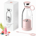 Portable Blender for Smoothies Personal Small Smoothie Blender with 11.83 Oz/350ml for Shakes and Smoothies Durable Stainless Steel Blades Magnetic Charging Convenient (Pink)