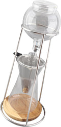 ZJchao Dripper Hand Brew Coffee Maker Premium Borosilicate Glass Heat Proof Portable Cold Brew Coffee Maker for Home Bar and Hotel Use Transparent